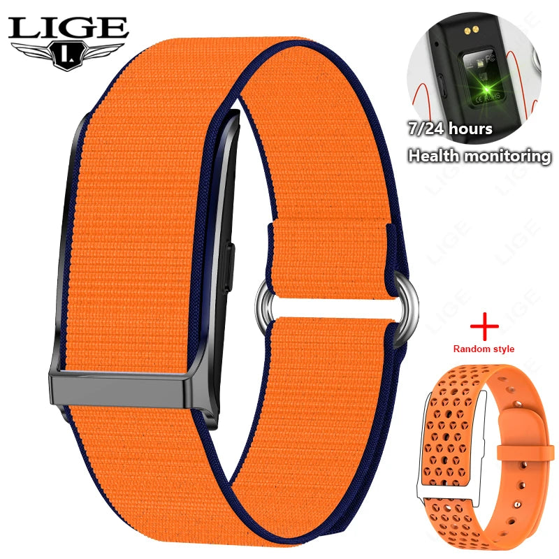 LIGE New No Screen Smart Watch 20 Day Ultra Long Battery Life Blood Oxygen Blood Pressure Monitoring Sports Smart Bracelet