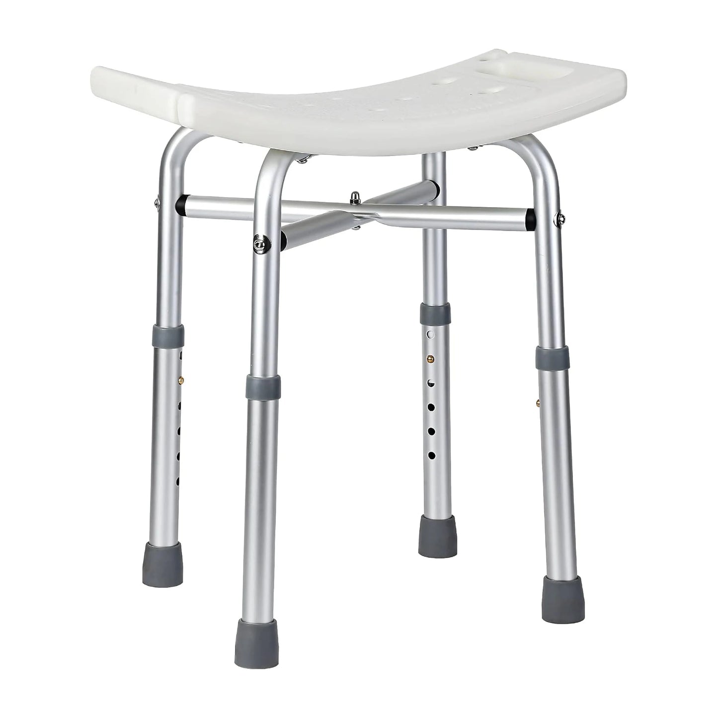 Shower Bench Shower Chair for Bathroom Bathtub Adjustable Height Supports 350 lb Capacity Slip Resistant