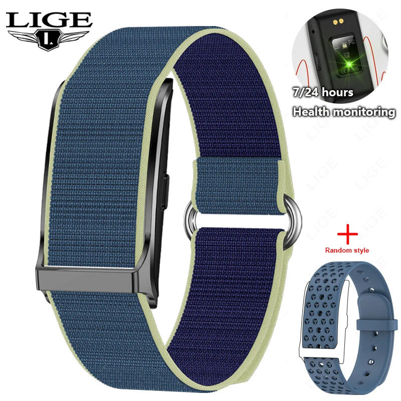LIGE New No Screen Smart Watch 20 Day Ultra Long Battery Life Blood Oxygen Blood Pressure Monitoring Sports Smart Bracelet