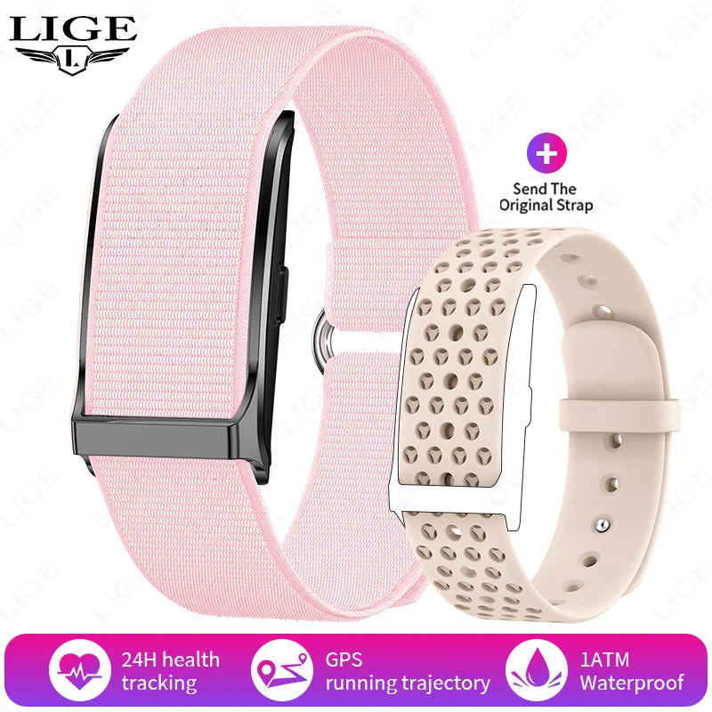 LIGE New No Screen Smart Watch 20 Day Ultra Long Battery Life Blood Oxygen Blood Pressure Monitoring Sports Smart Bracelet
