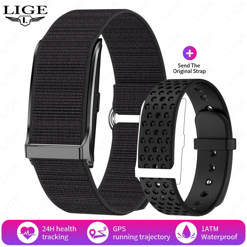 LIGE New No Screen Smart Watch 20 Day Ultra Long Battery Life Blood Oxygen Blood Pressure Monitoring Sports Smart Bracelet