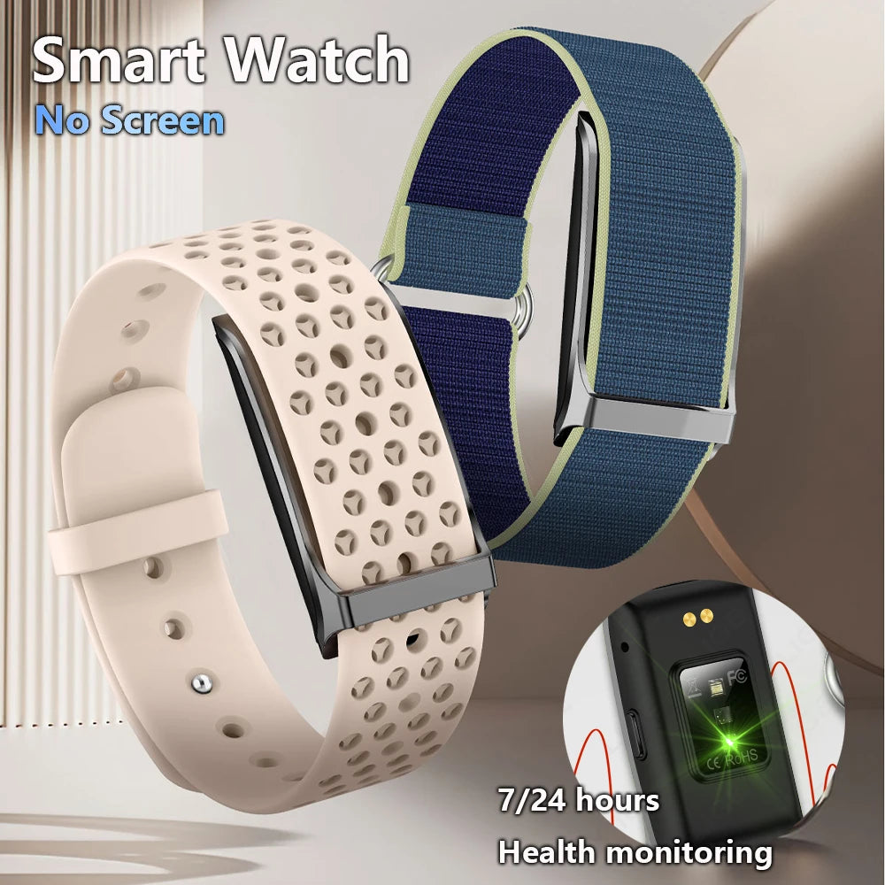 LIGE New No Screen Smart Watch 20 Day Ultra Long Battery Life Blood Oxygen Blood Pressure Monitoring Sports Smart Bracelet